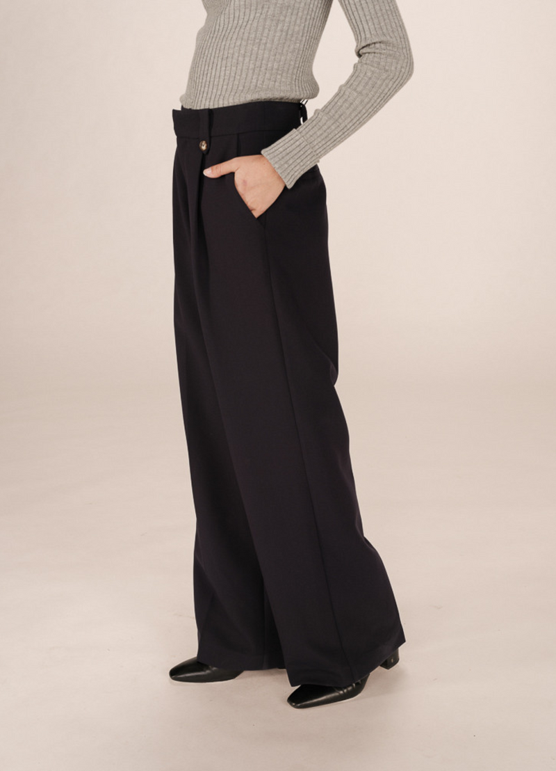 Pantalones de sastre SEPTIME con pinzas marine