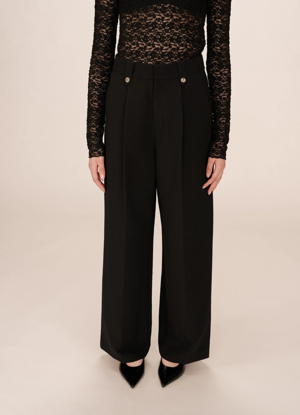 Pantalones de sastre SEPTIME con pinzas NOIR