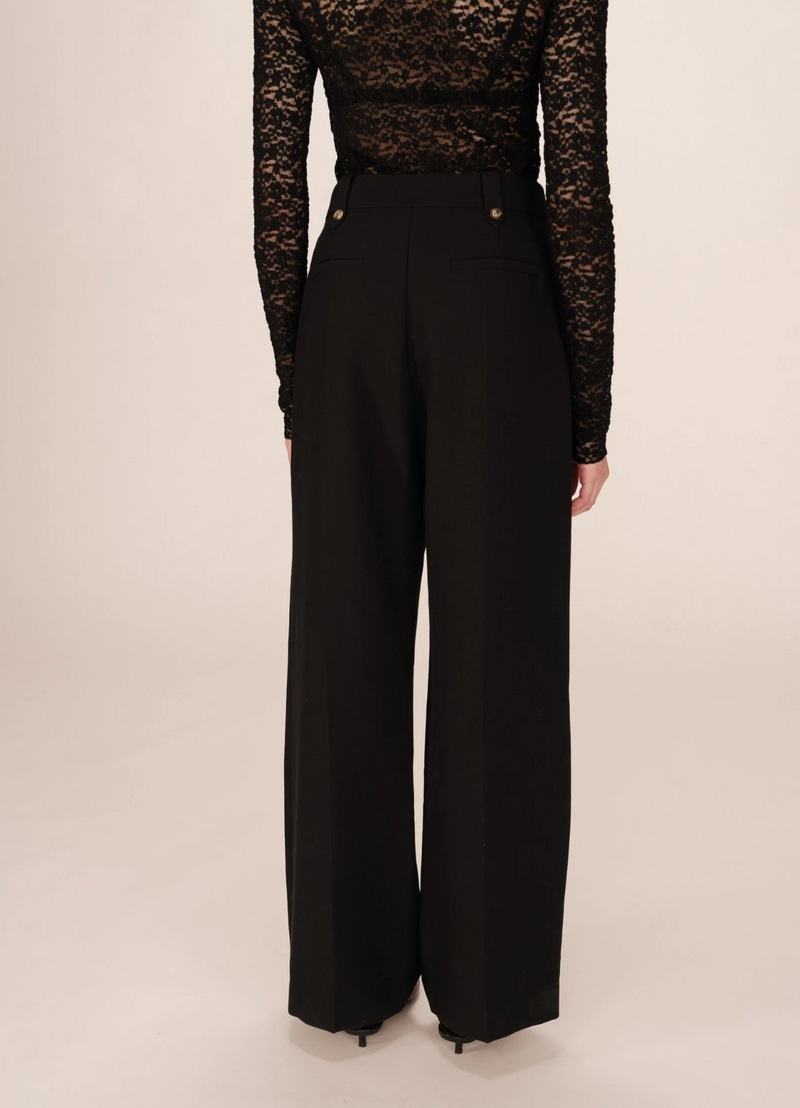 Pantalones de sastre SEPTIME con pinzas NOIR