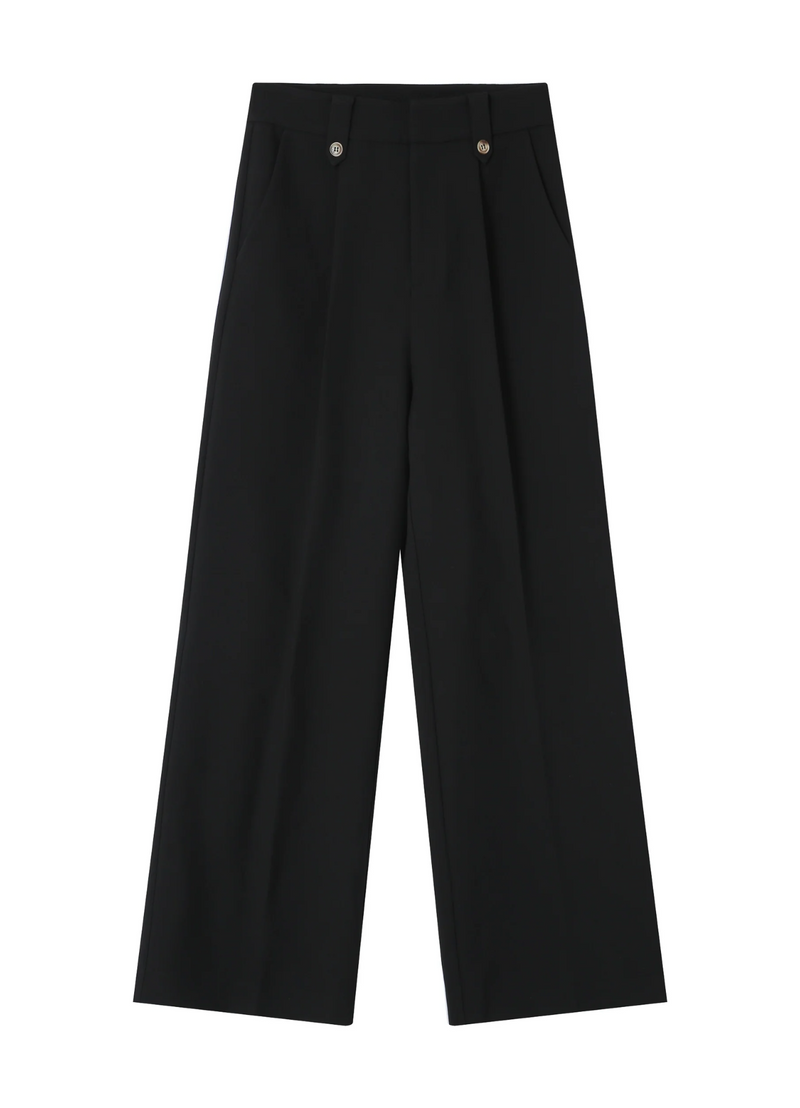 Pantalones de sastre SEPTIME con pinzas NOIR