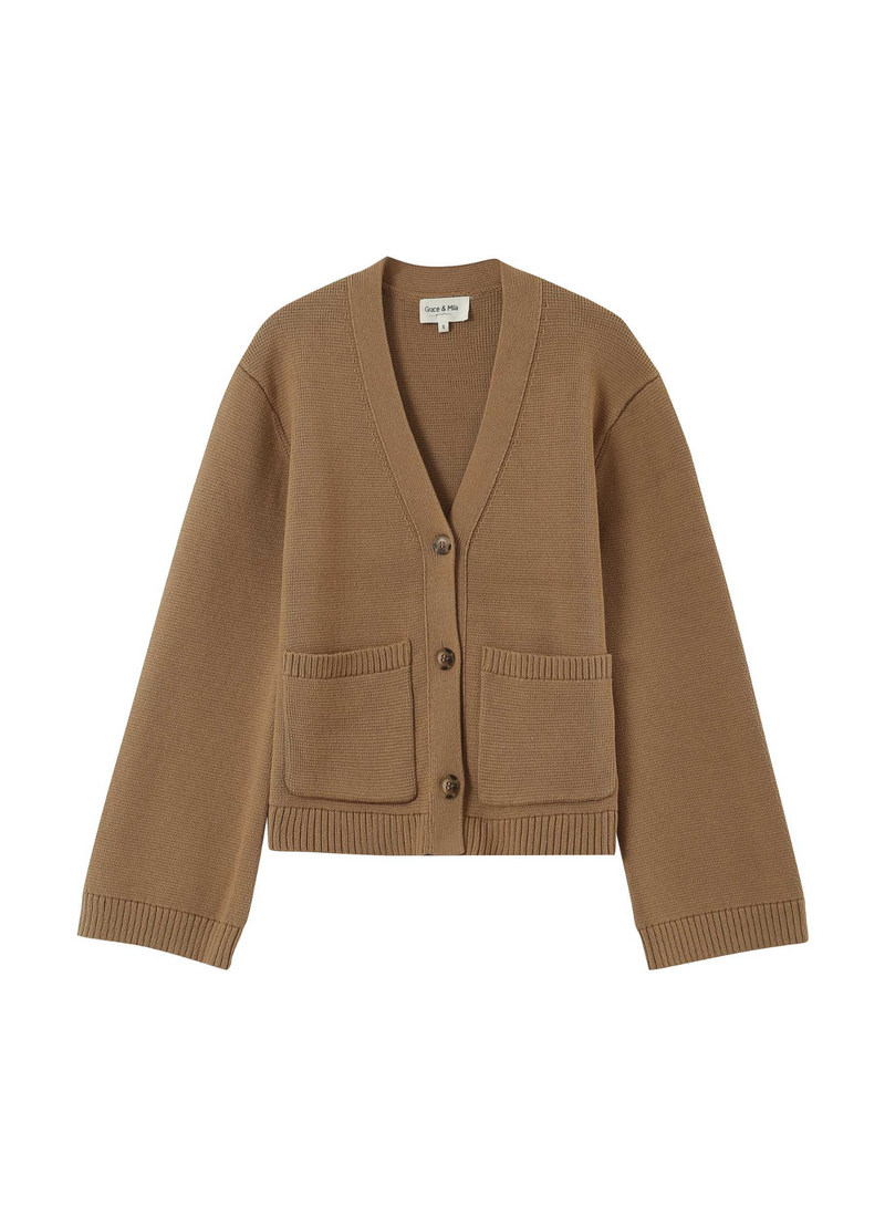 CARDIGAN PAOLINO CAMEL