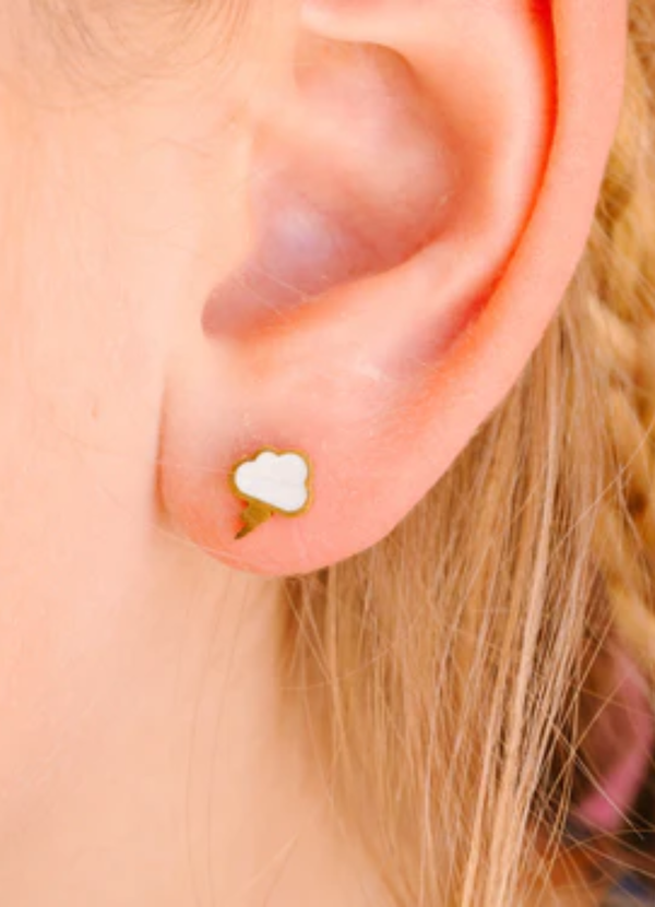 PENDIENTES HIPOALERGENICO CON BAÑO DE ORO STORM CLOUD