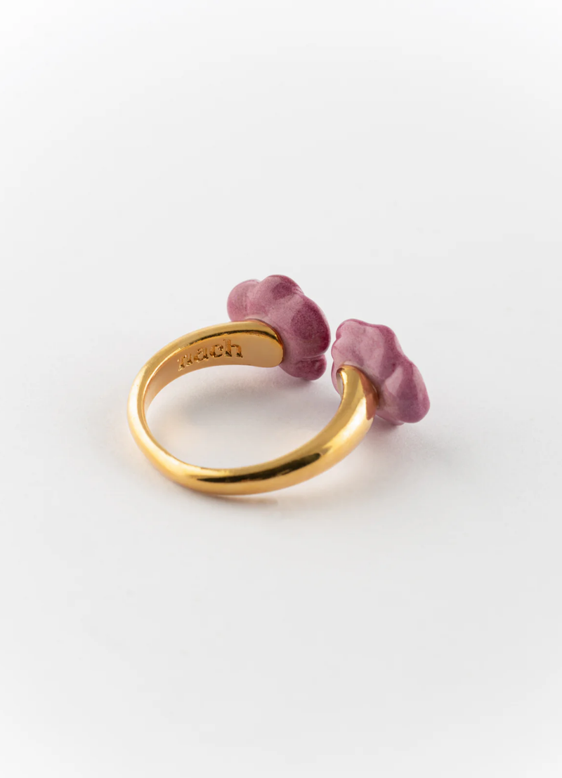 ANILLO PENSAMIENTOS MORADOS