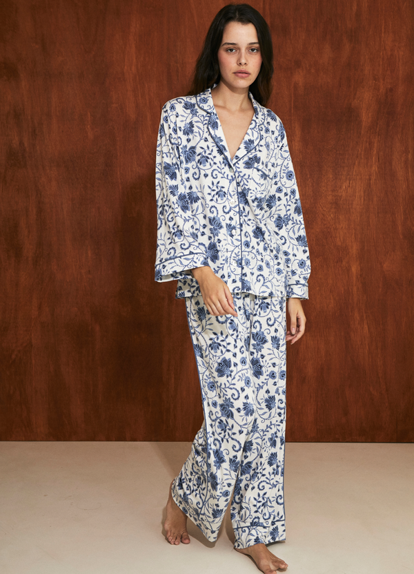 PJ Boyfriend VERA FLORAL BLUE