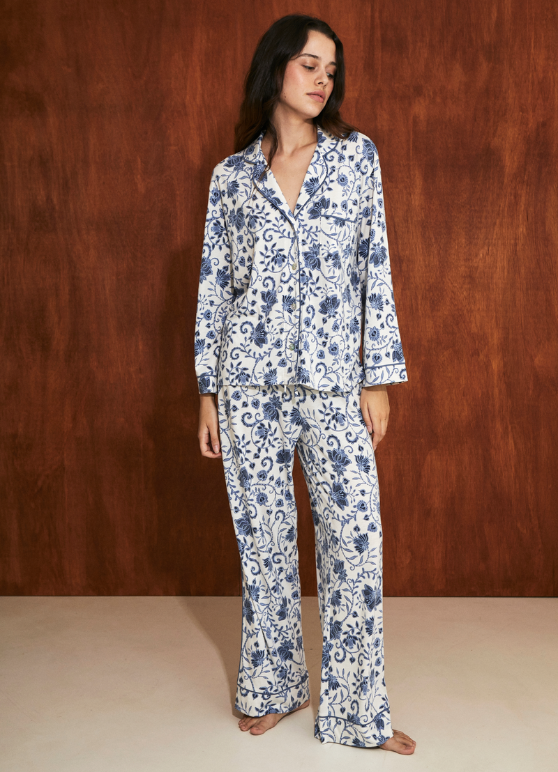 PJ Boyfriend VERA FLORAL BLUE