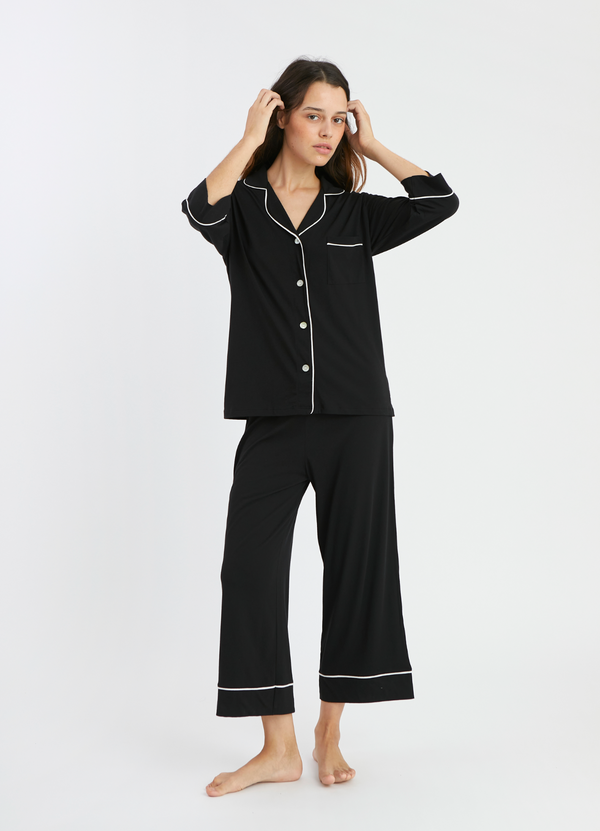 PJ Boyfriend Midi NEGRO