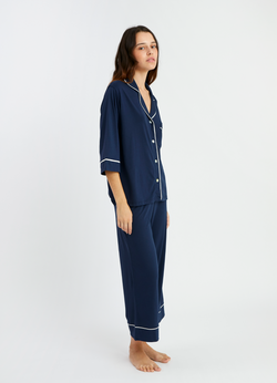 PJ Boyfriend Midi indigo