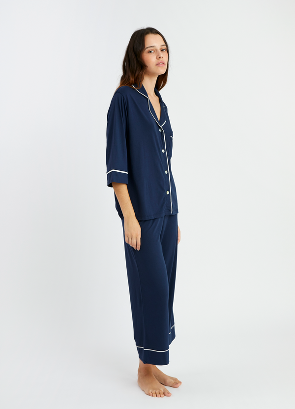 PJ Boyfriend Midi indigo