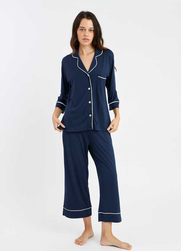 PJ Boyfriend Midi indigo