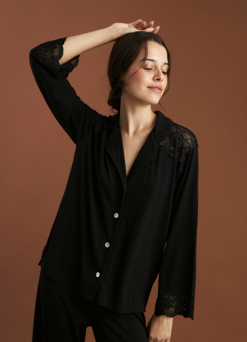 PJ Boyfriend Vera Bridal Black