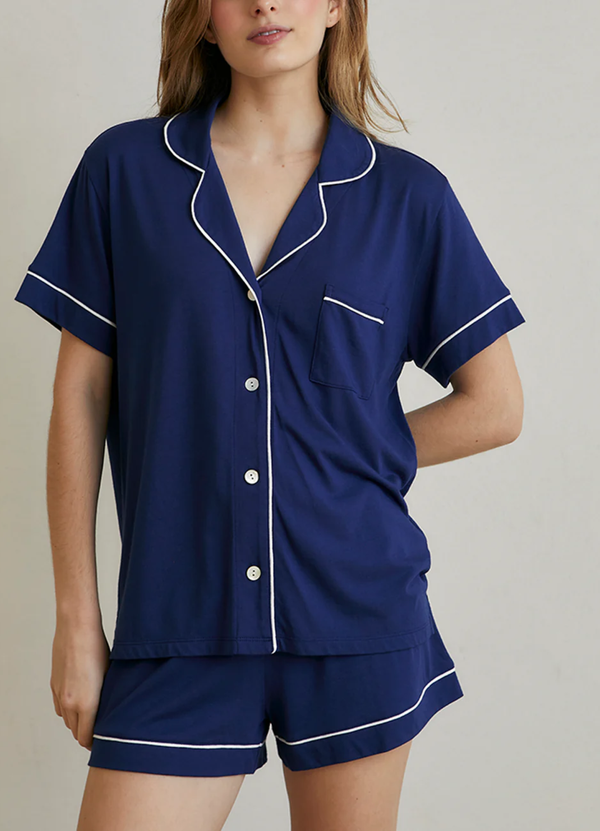 PJ Boyfriend Set Short Sapphire Blue