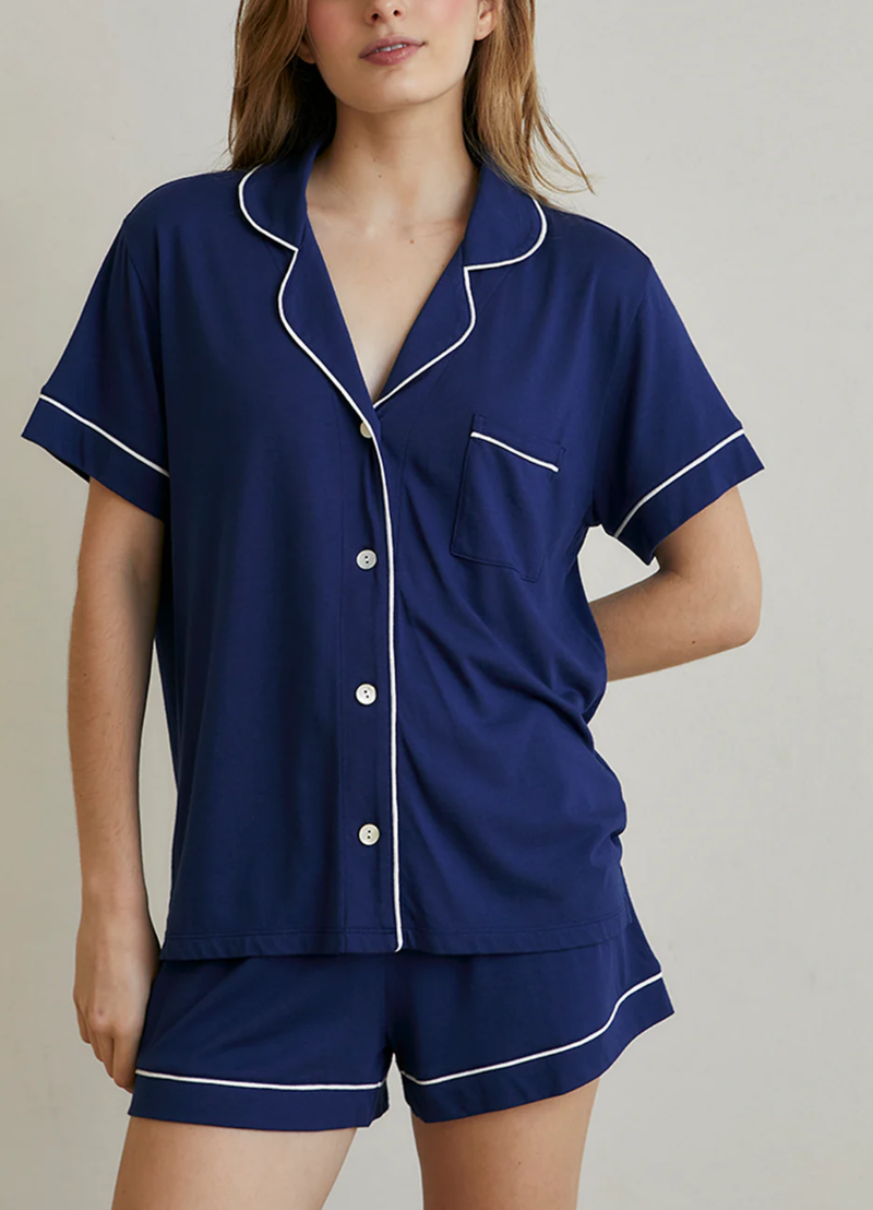 PJ Boyfriend Set Short Sapphire Blue