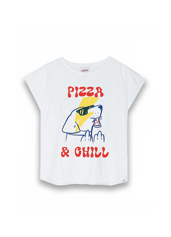 PRE-VENTA | Dear Tee · Polera Pizza – | 100% algodón orgánico