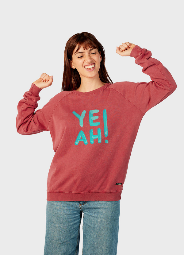 PRE-VENTA | Dear Tee · Poleron Yeah – Estampado delantero “Yeah” | 100% algodón orgánico