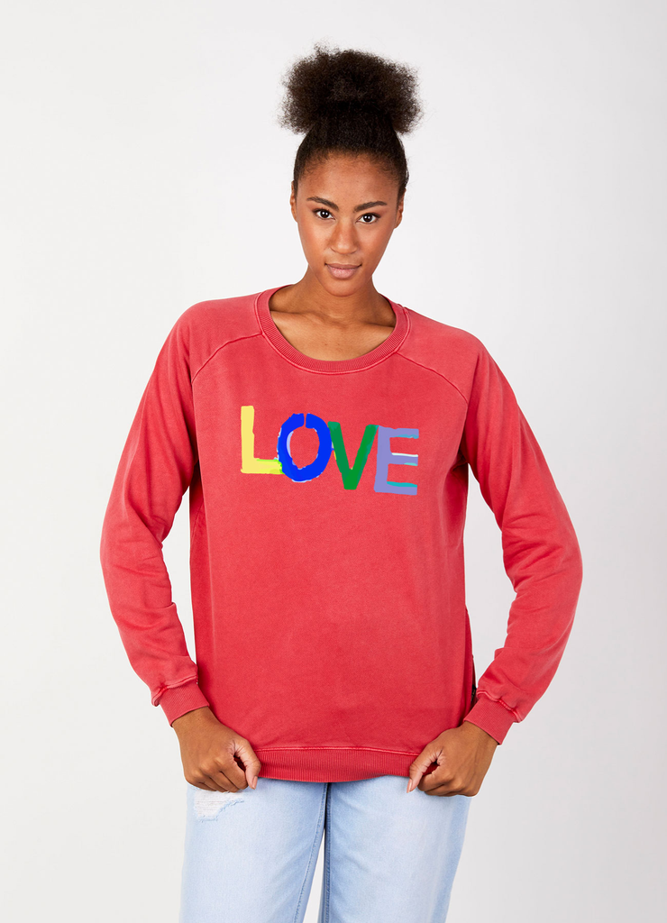Dear Tee · Sudadera Love – | 100% algodón orgánico