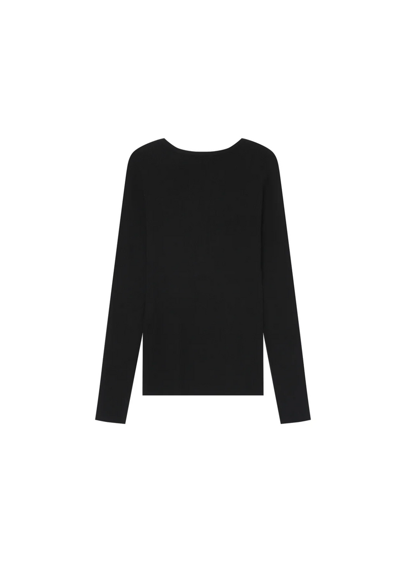 PULL SATURNINO NOIR MANGA LARGA