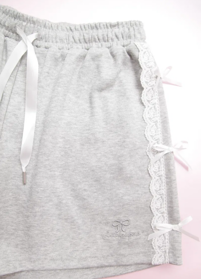 SHORT DE ALGODÓN NYLA GRIS