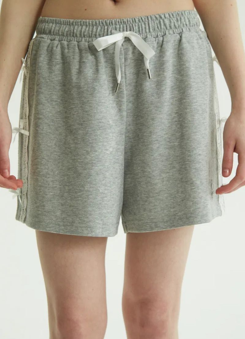 SHORT DE ALGODÓN NYLA GRIS