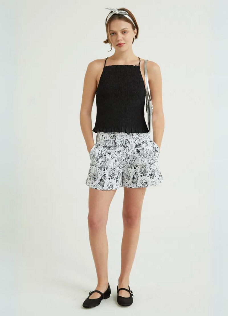 SHORT SADE JUNO NEGRO