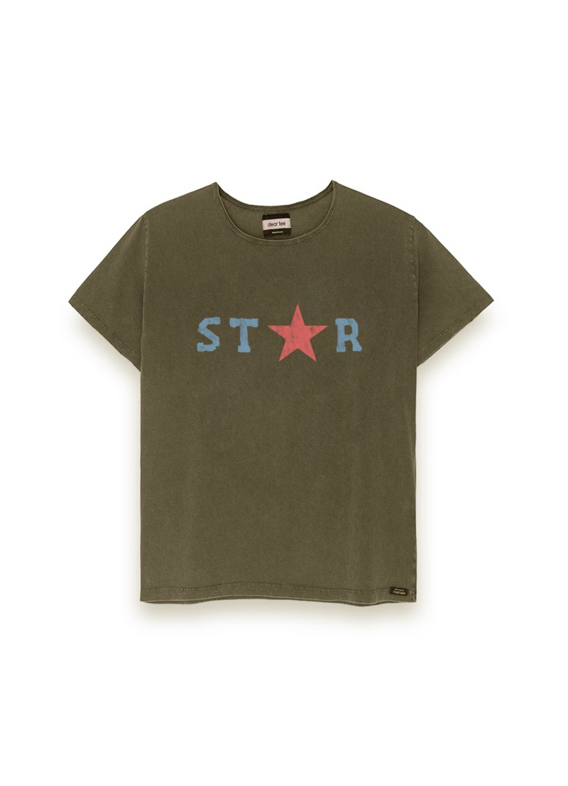Dear Tee Polera Star Scrpt – | 100% algodón orgánico