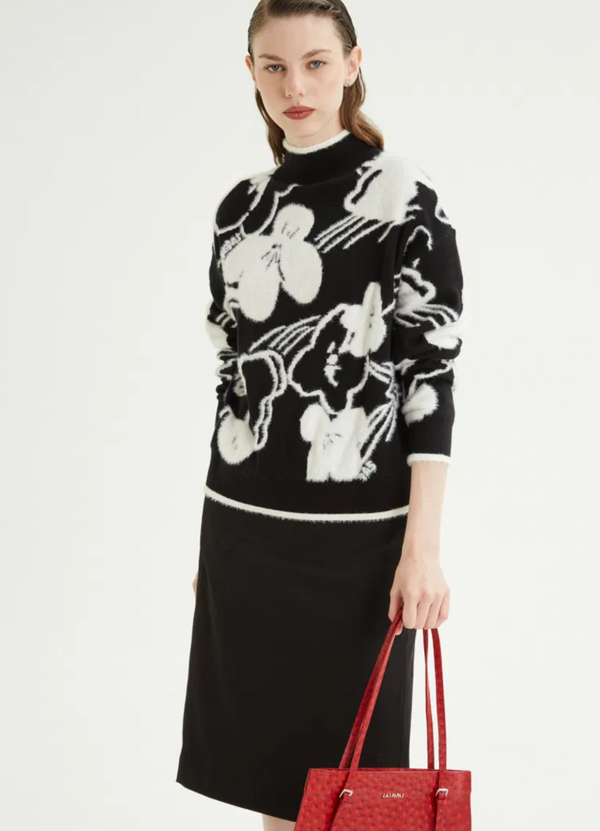 SWEATER WENDERS BLANCO Y NEGRO