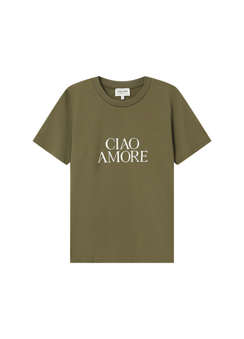TEESHIRT IVOIRE OLIVE