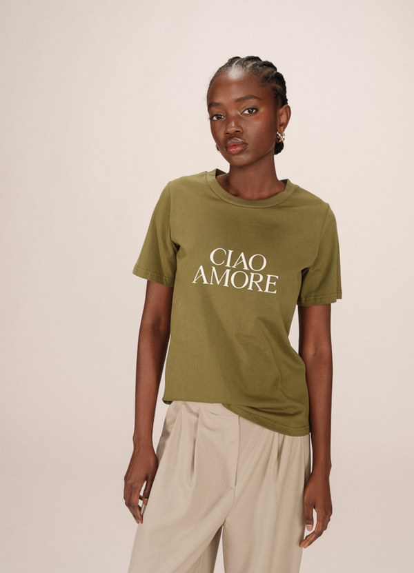 TEESHIRT IVOIRE OLIVE