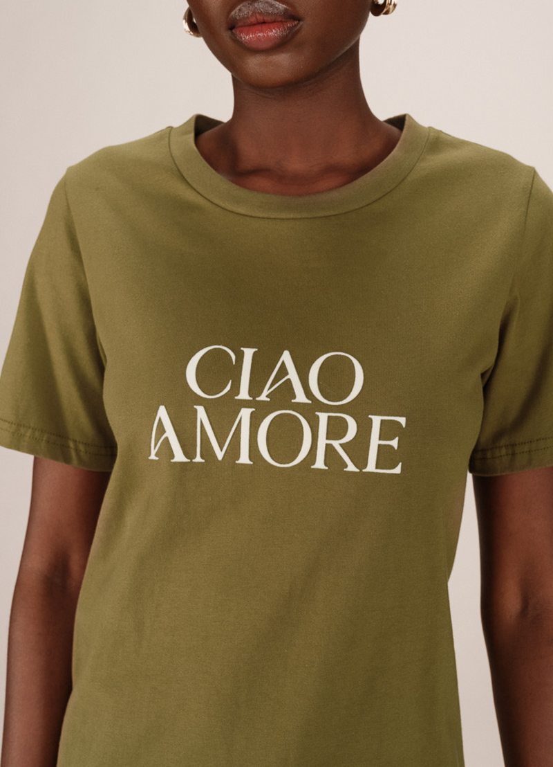 TEESHIRT IVOIRE OLIVE