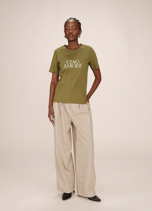 TEESHIRT IVOIRE OLIVE