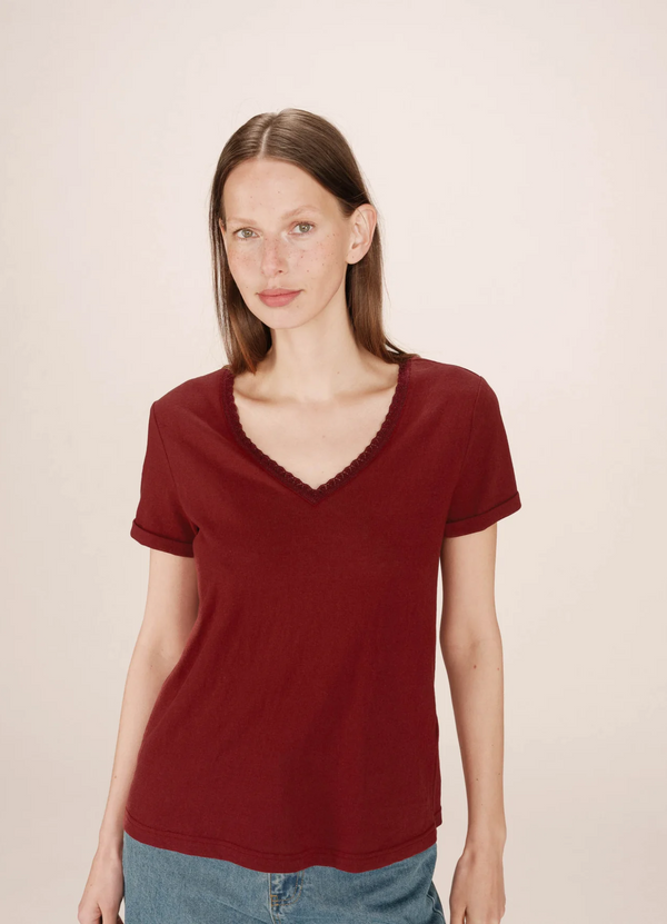 TEE-SHIRT SPACE BORDEAUX