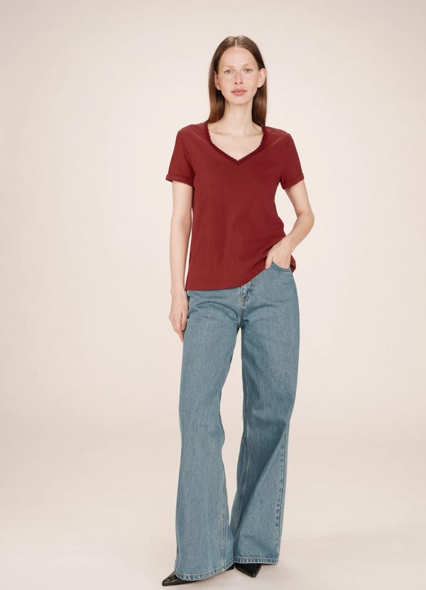 TEE-SHIRT SPACE BORDEAUX