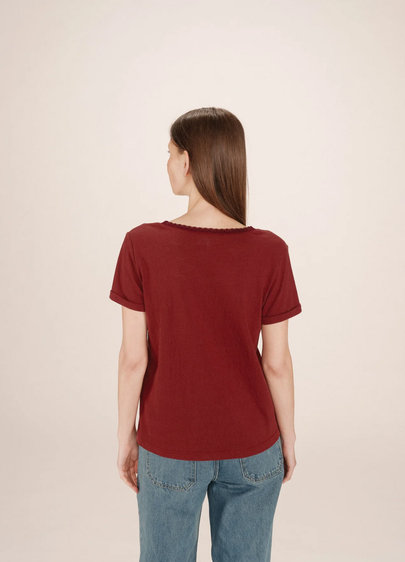 TEE-SHIRT SPACE BORDEAUX