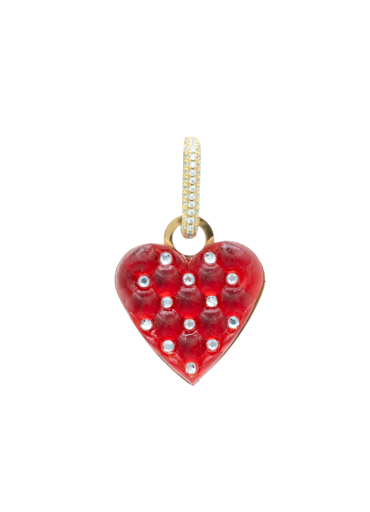 TINY VELVET RED HEART