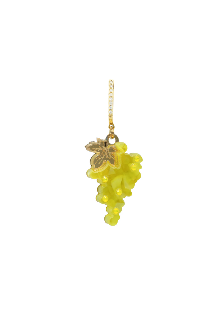 Aro Uvas Kiwipomelo — Aros artesanales españoles colección Mitos uva amarilla y dorado