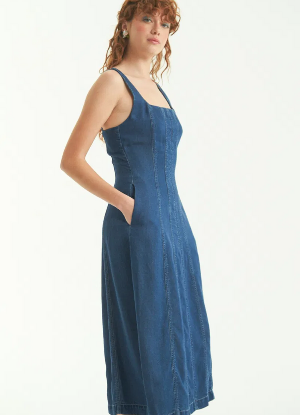 VESTIDO STILGAR  AZUL