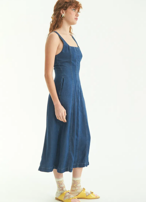 VESTIDO STILGAR  AZUL