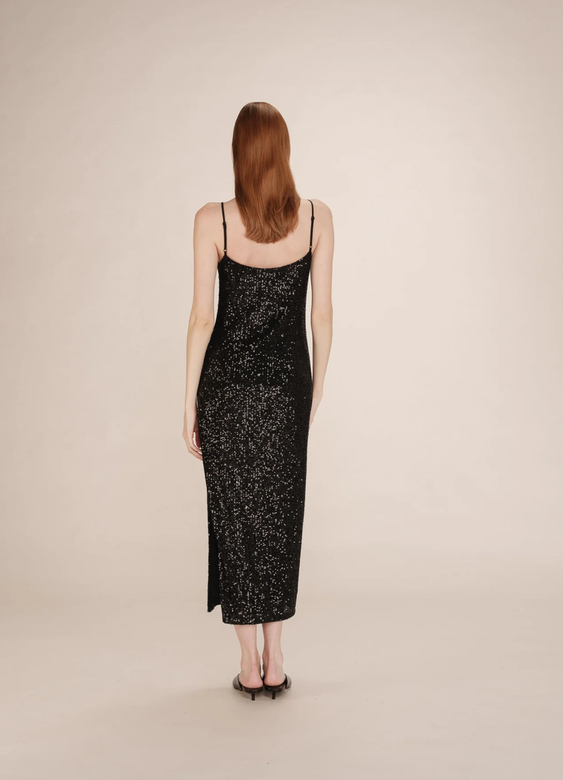 Vestido largo de lentejuelas NOIR Tori