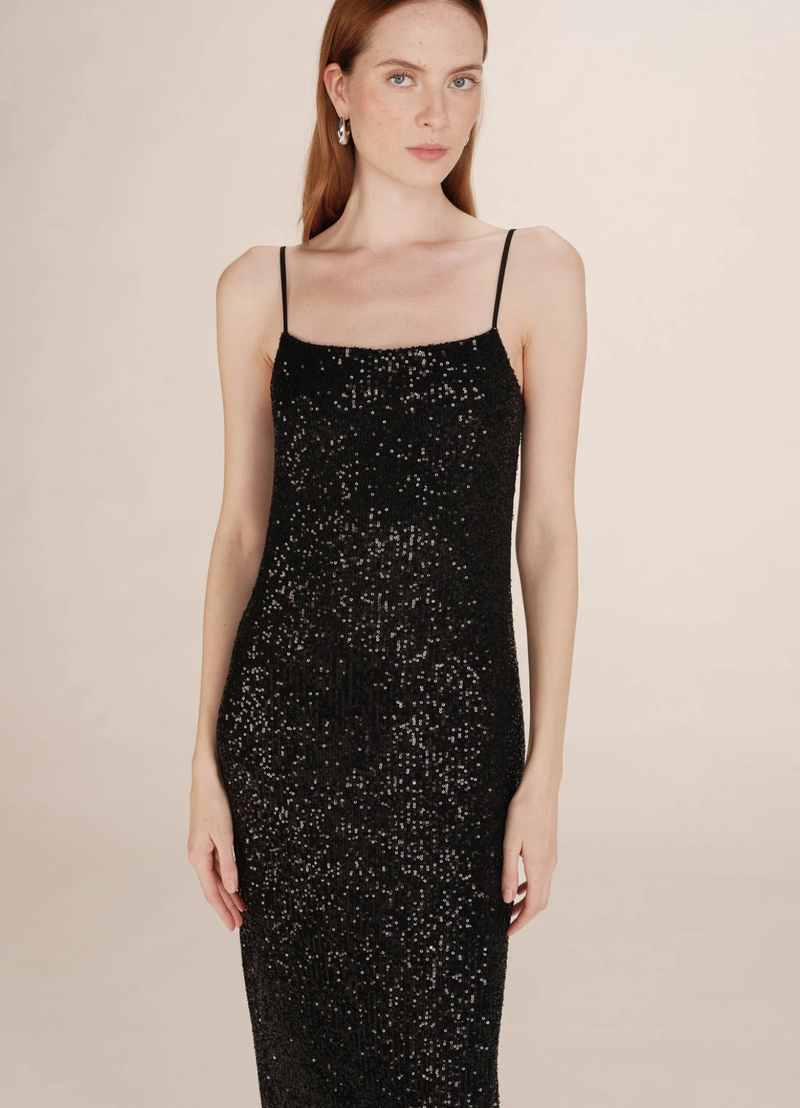 Vestido largo de lentejuelas NOIR Tori