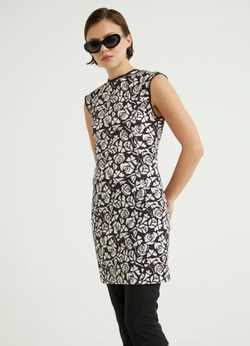 VESTIDO SIREN STONE ROSES NEGRO