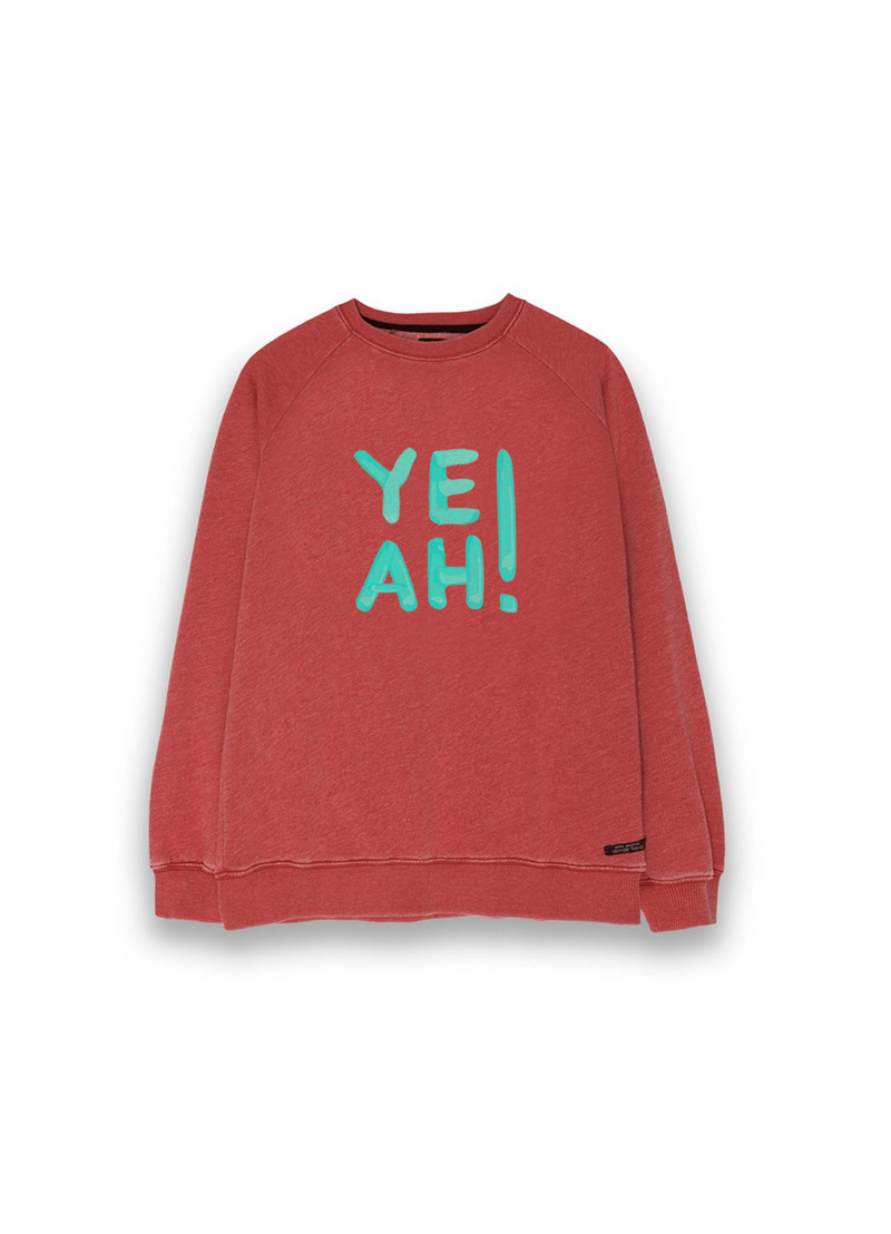 PRE-VENTA | Dear Tee · Poleron Yeah – Estampado delantero “Yeah” | 100% algodón orgánico